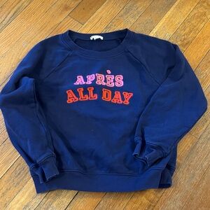 Girls  Sweatshirt with Apres All Day Print